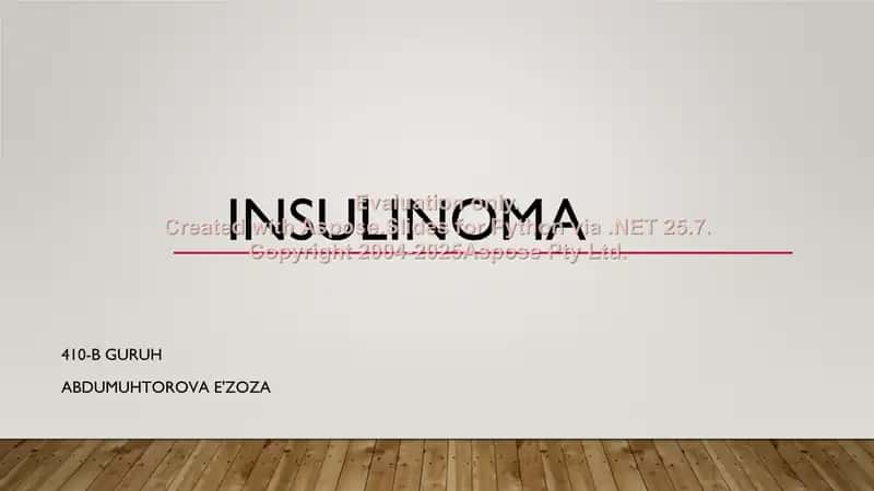 Insulinoma