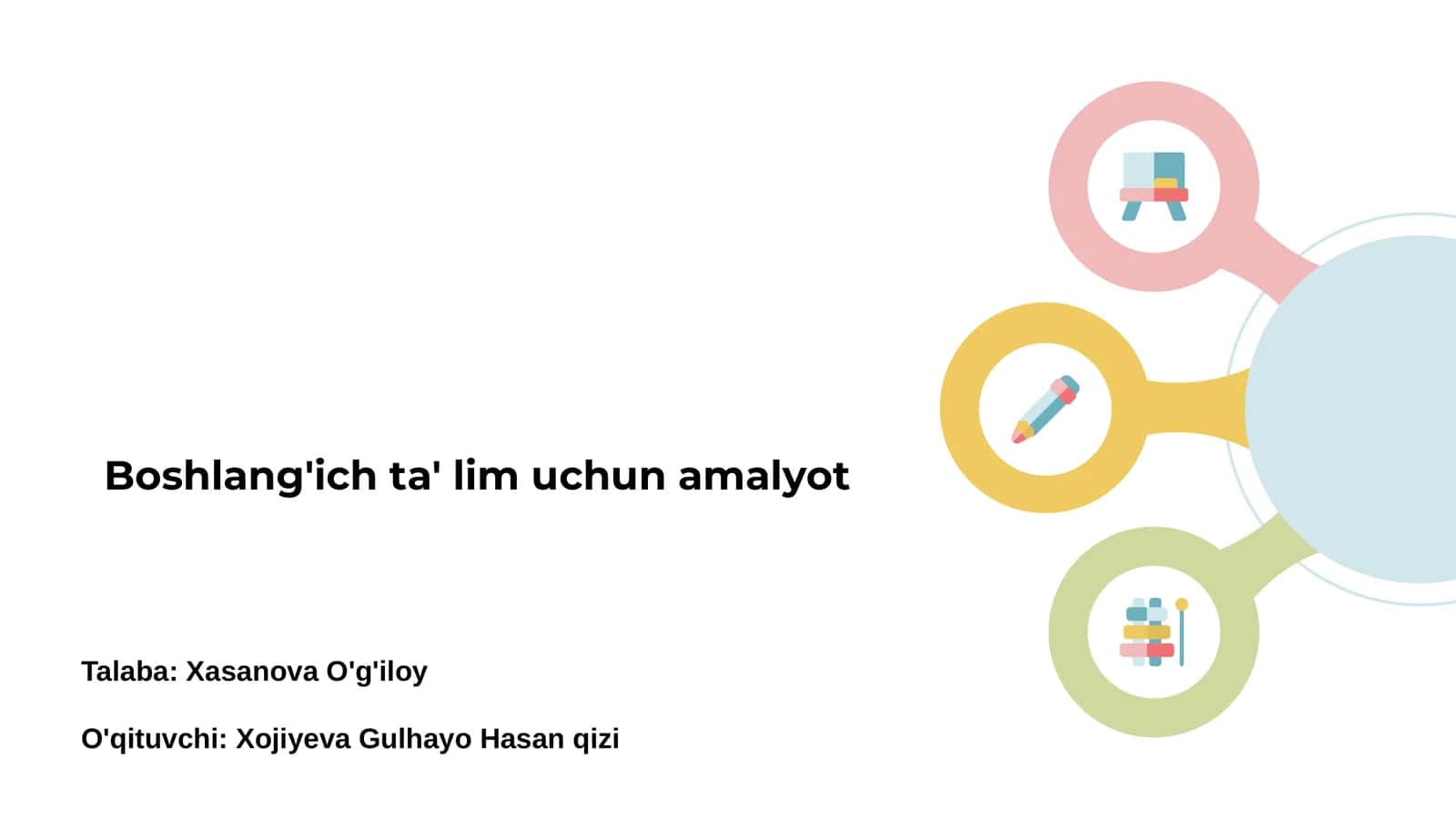 Boshlang'ich ta' lim uchun amalyot