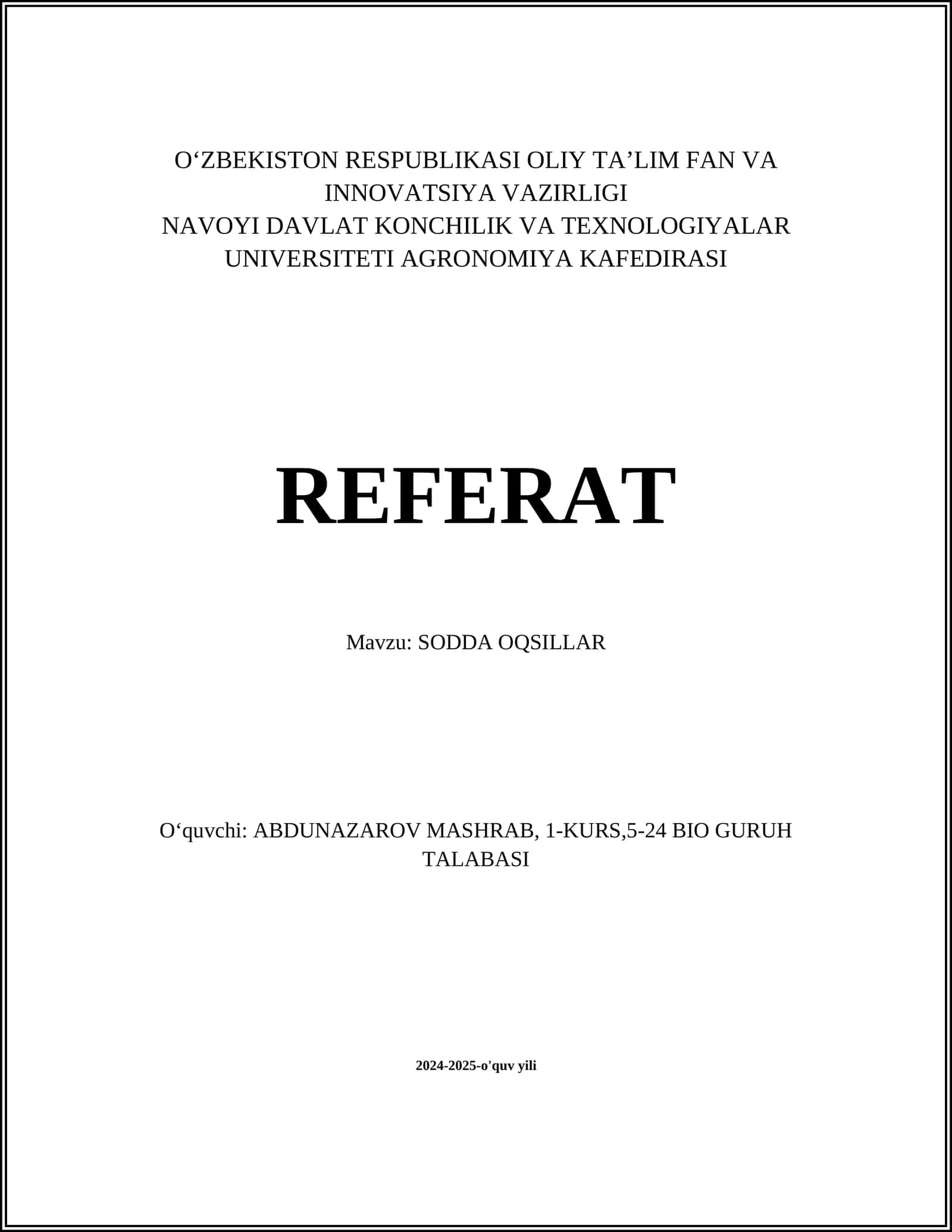 Sodda Oqsillar