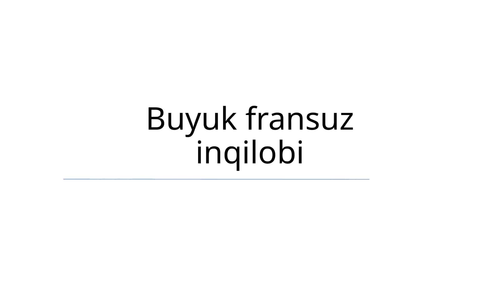 Buyuk fransuz inqilobi