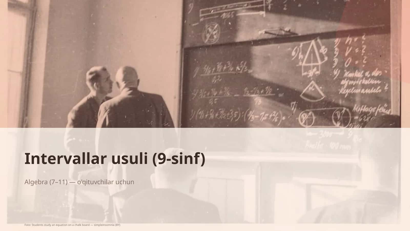 Intervallar usuli (9-sinf)