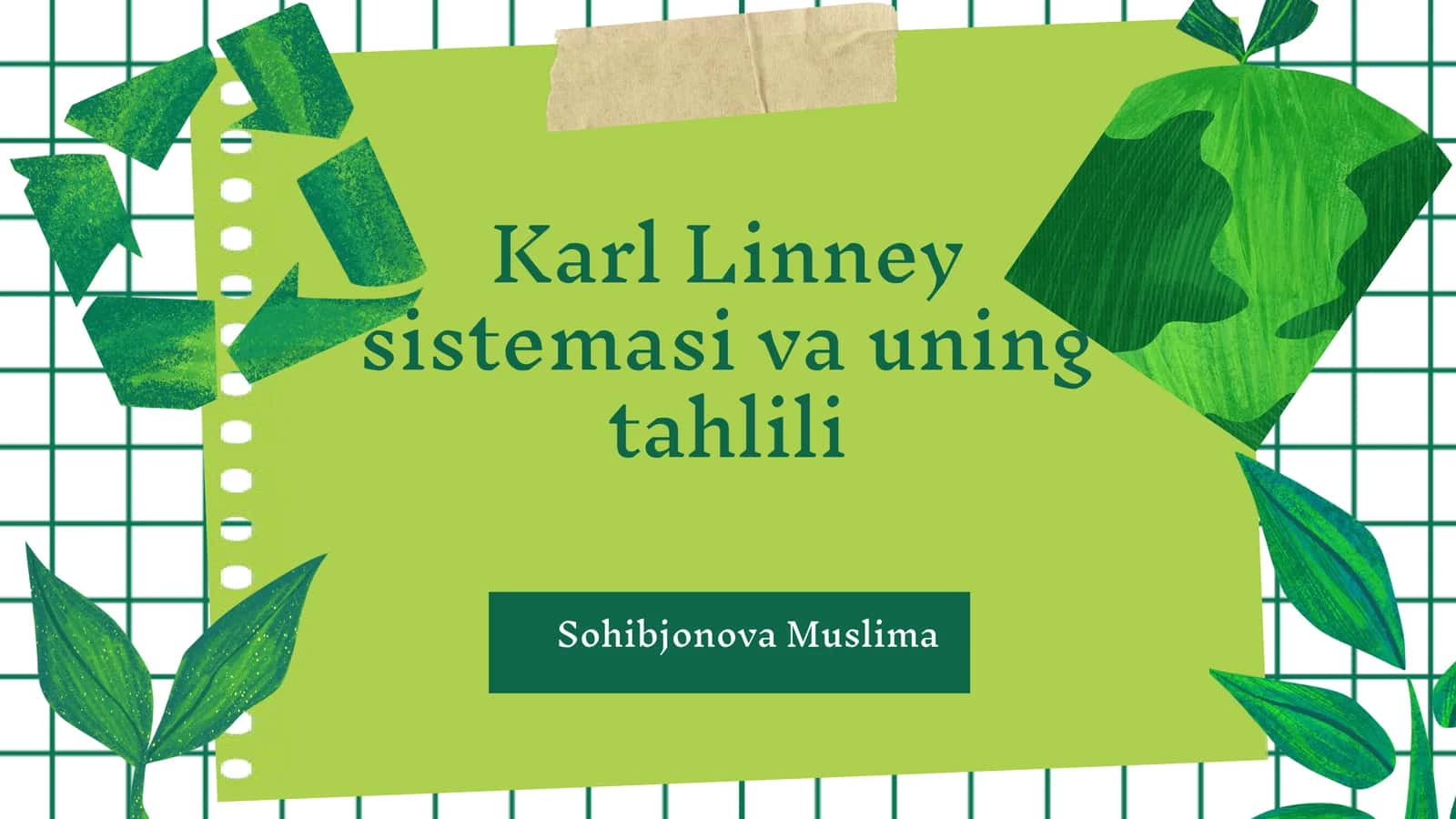 Karl Linney sistemasi va uning tahlili