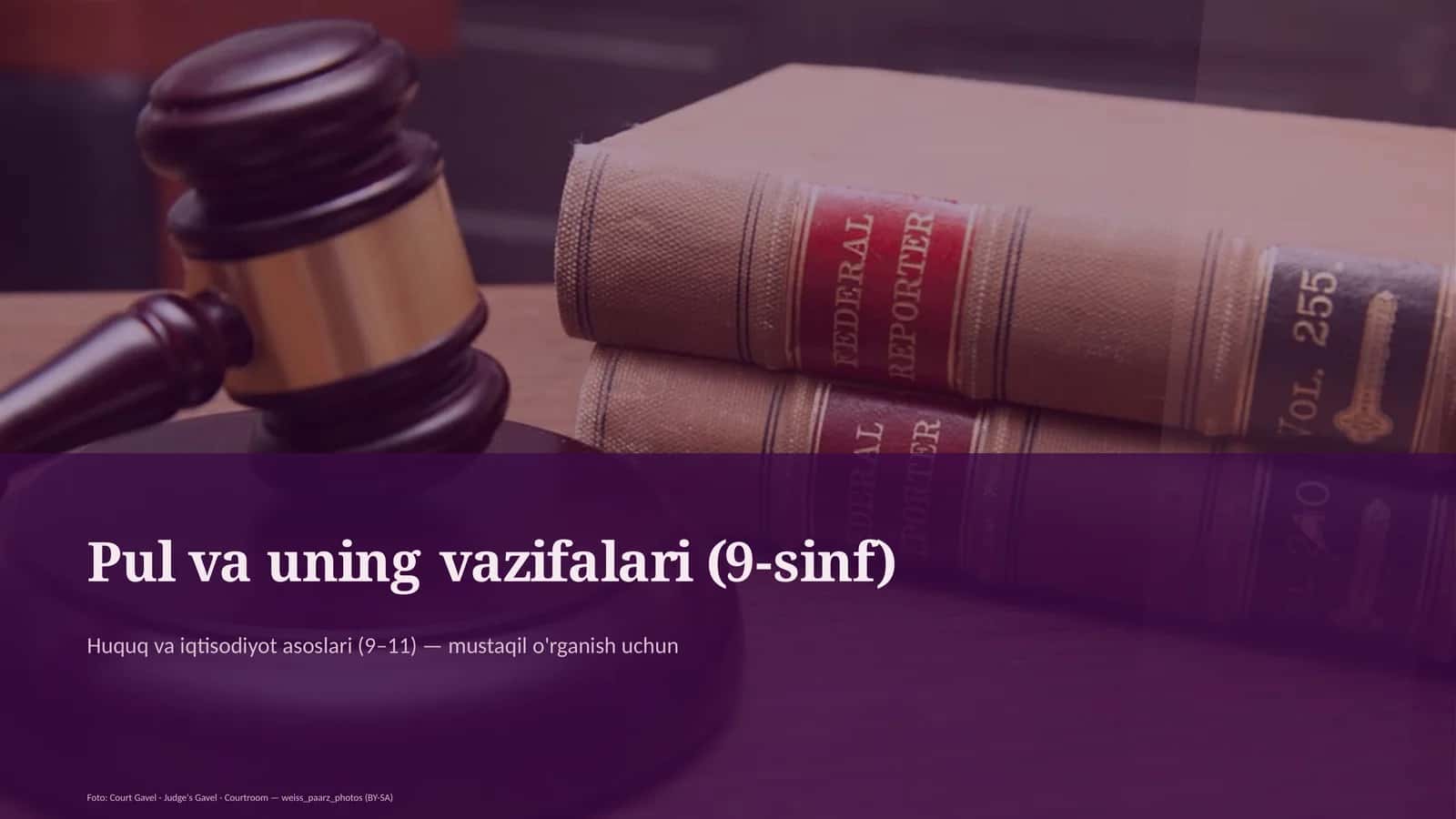 Huquq va iqtisodiyot asoslari (9–11)