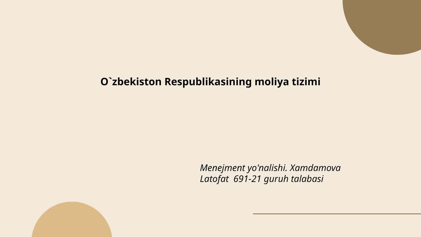 O'zbekiston Respublikasi davlat byudjeti