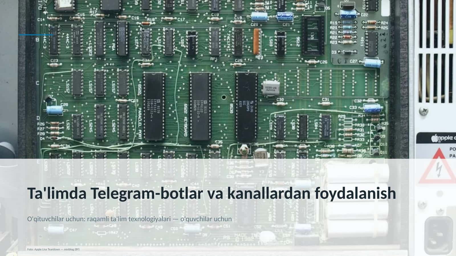 Ta'limda Telegram-botlar va kanallardan foydalanish