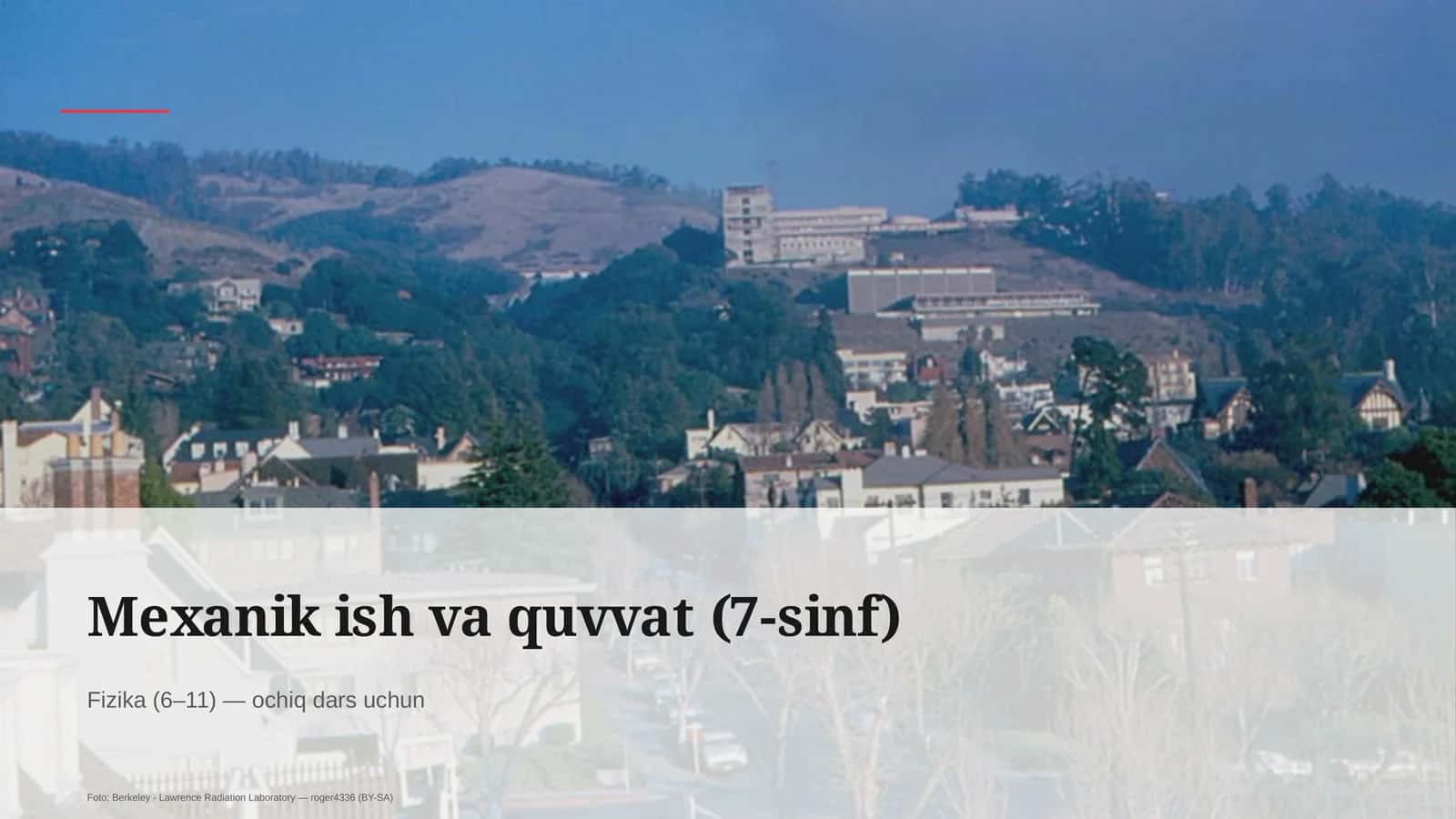 Mexanik ish va quvvat (7-sinf)