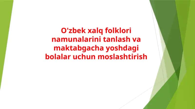 Bolalar qo‘shiqlari
