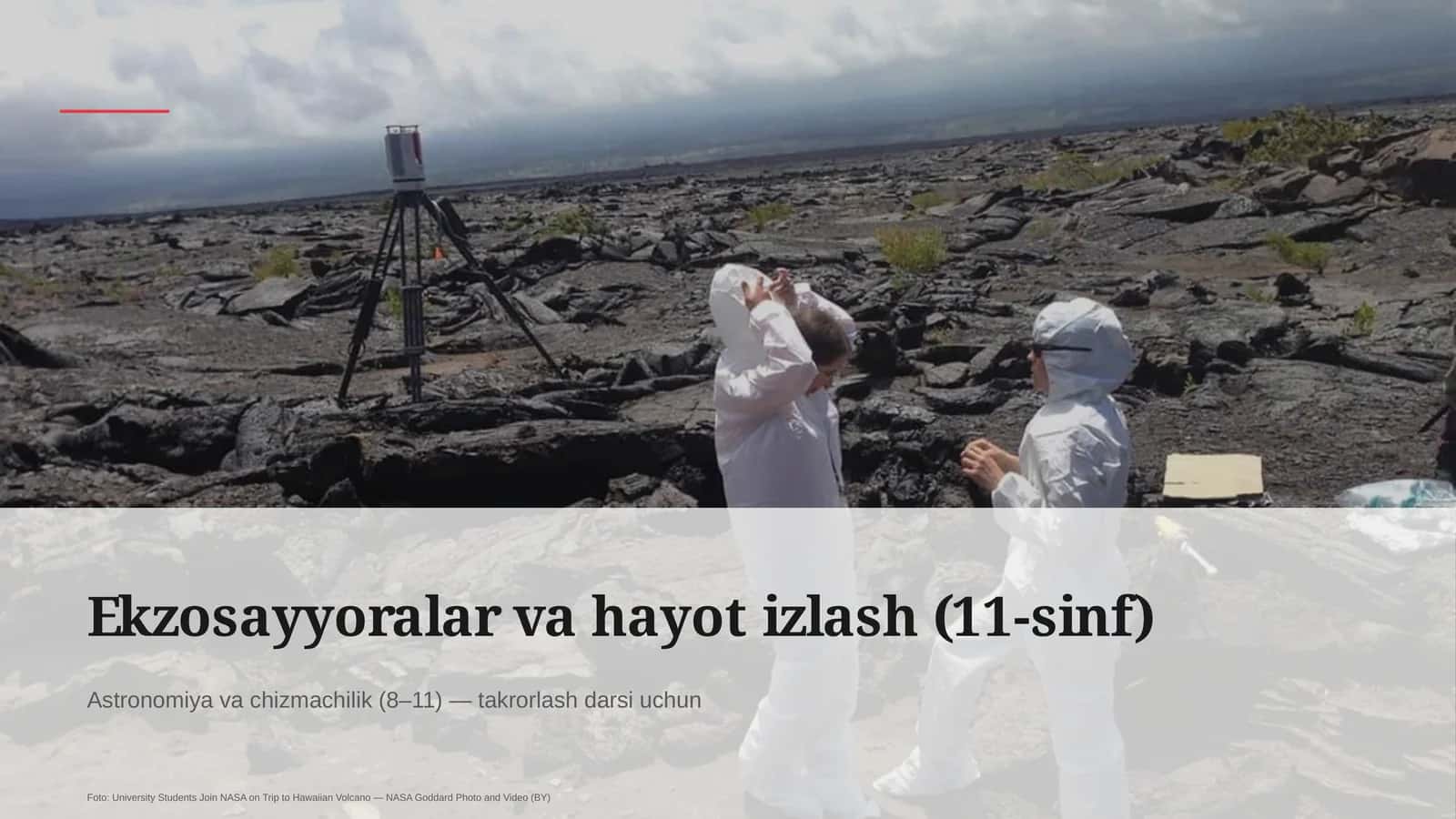 Ekzosayyoralar va hayot izlash (11-sinf)