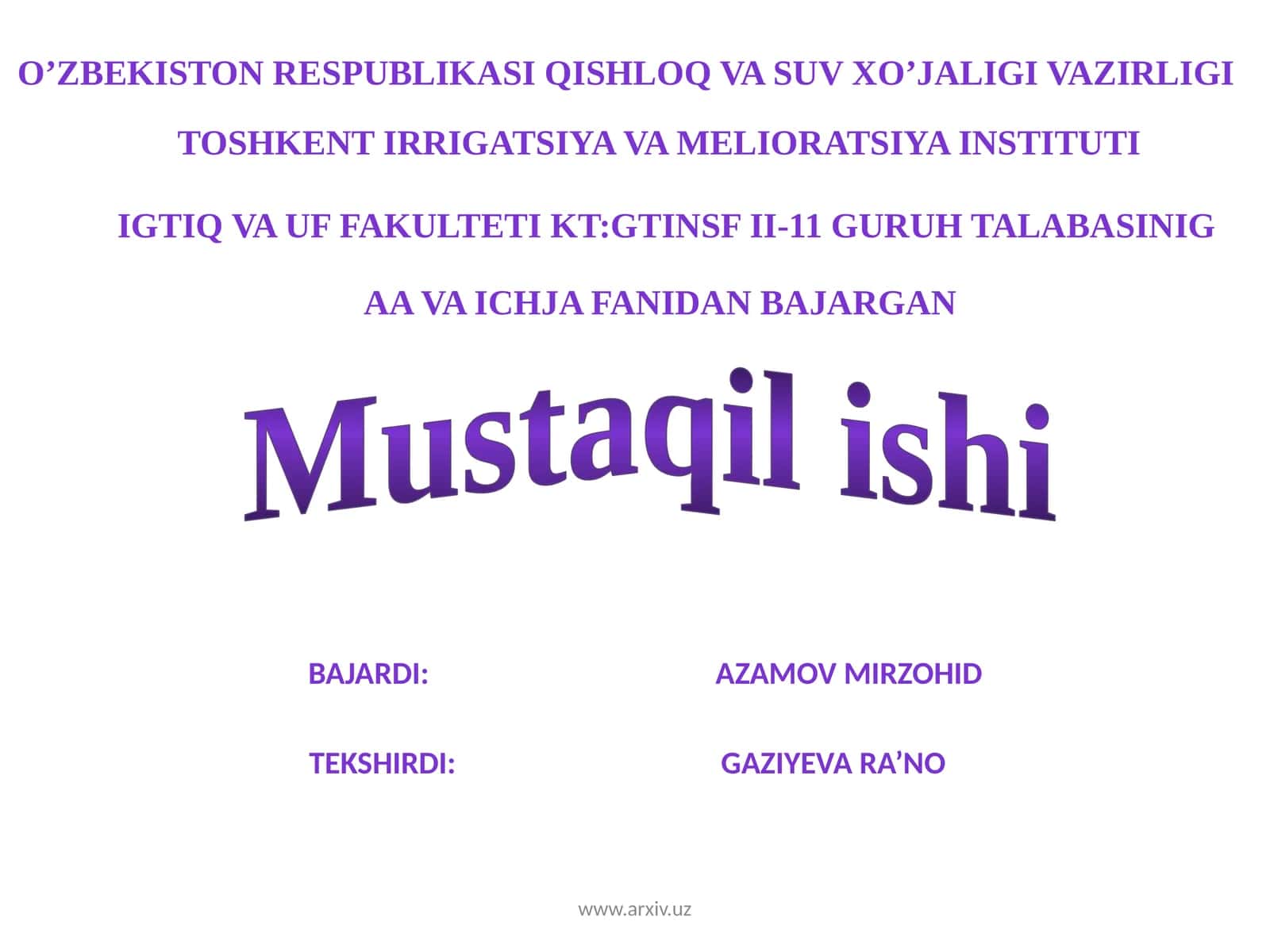 Mexanik suv ko'tarish usullari