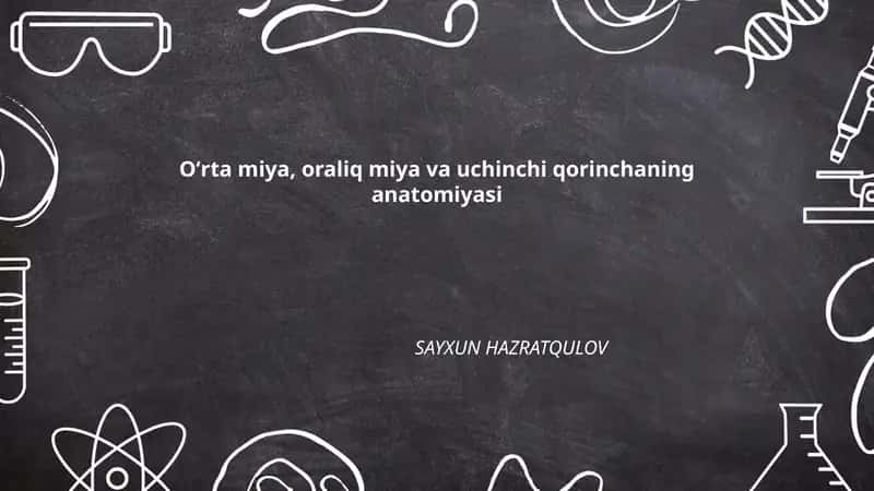 Oʻrta miya, oraliq miya va uchinchi qorinchaning anatomiyasi