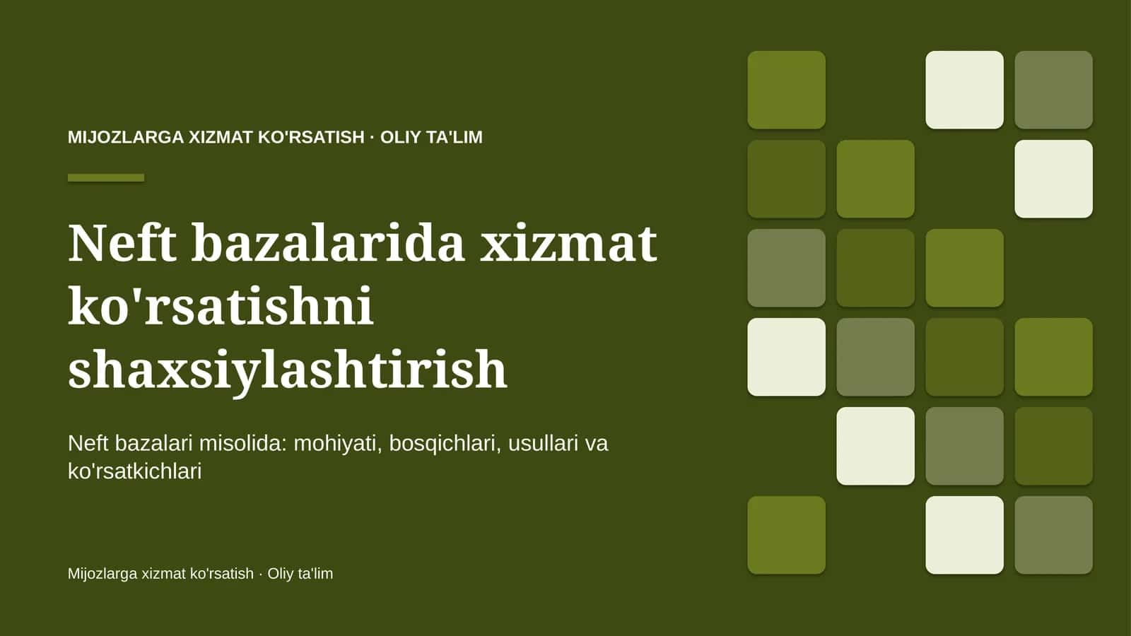 neft bazalarida xizmat ko'rsatishni shaxsiylashtirish 9866