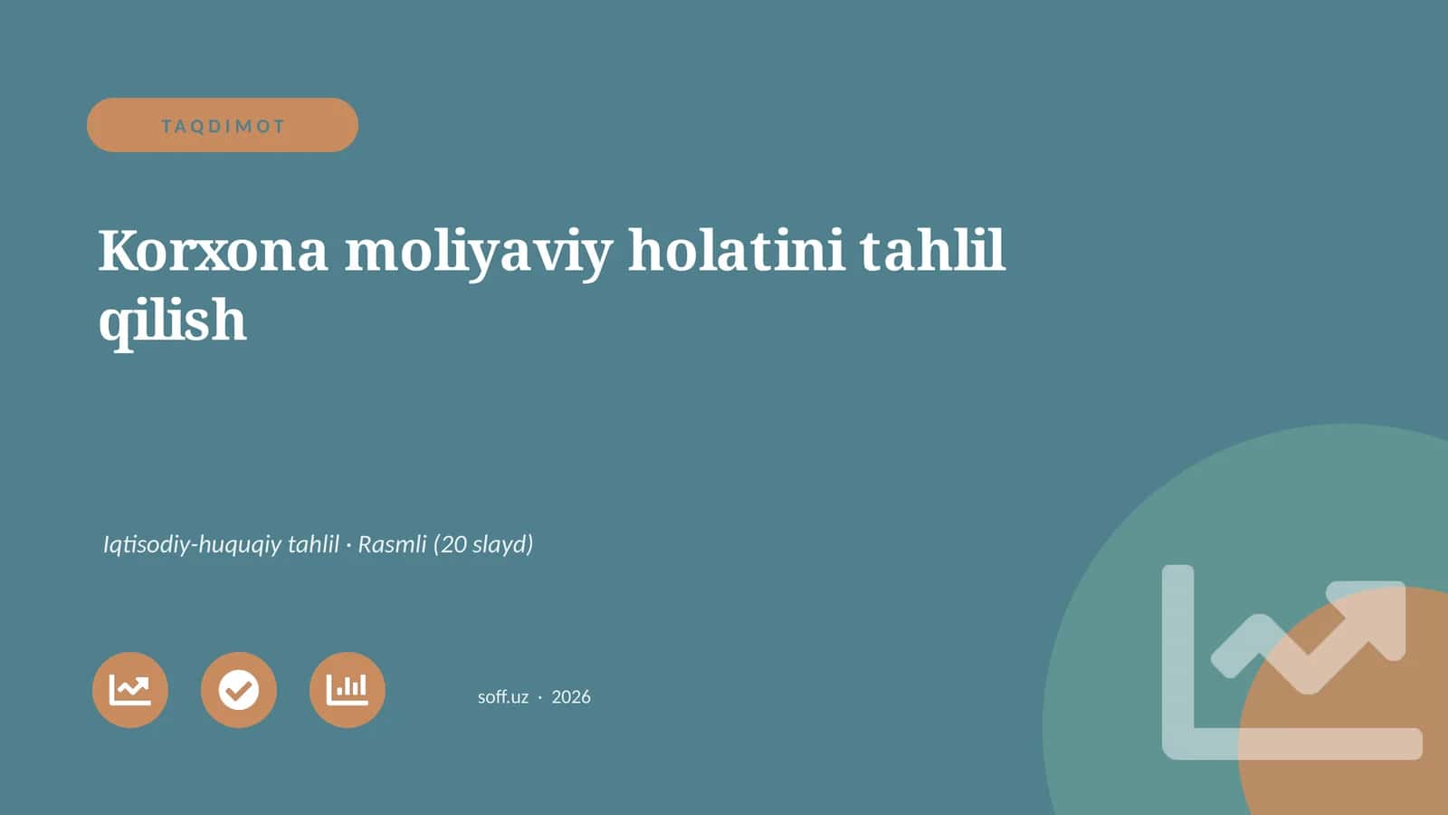 Korxona moliyaviy holatini tahlil qilish