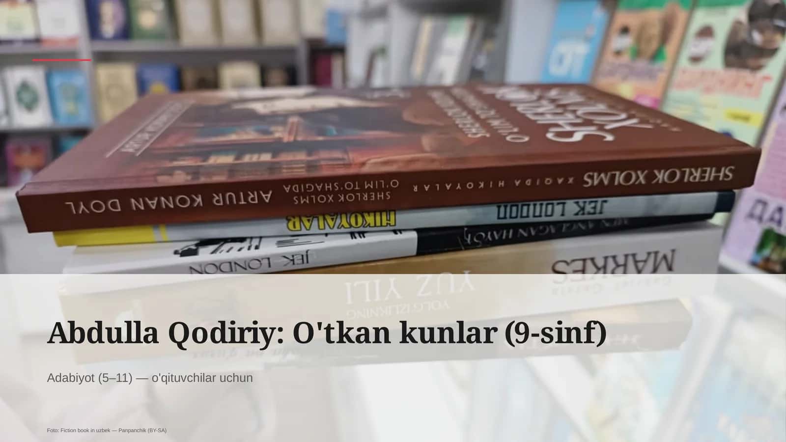 Abdulla Qodiriy: O'tkan kunlar (9-sinf)