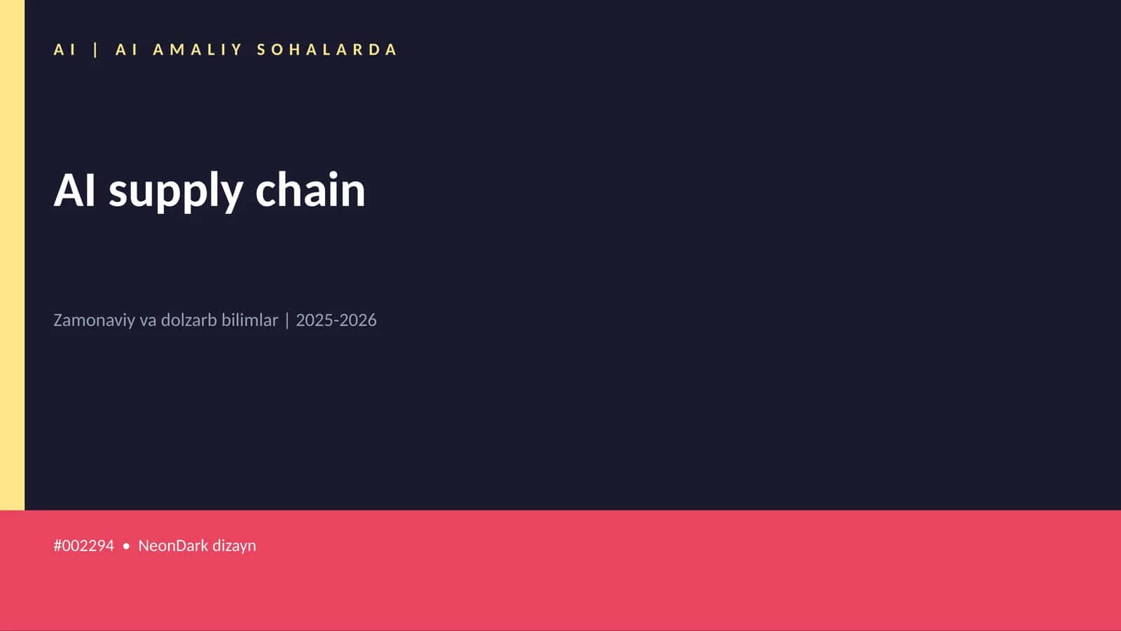AI supply chain