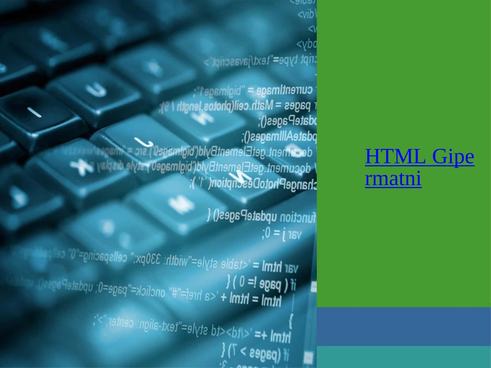 HTML Gipermatni
