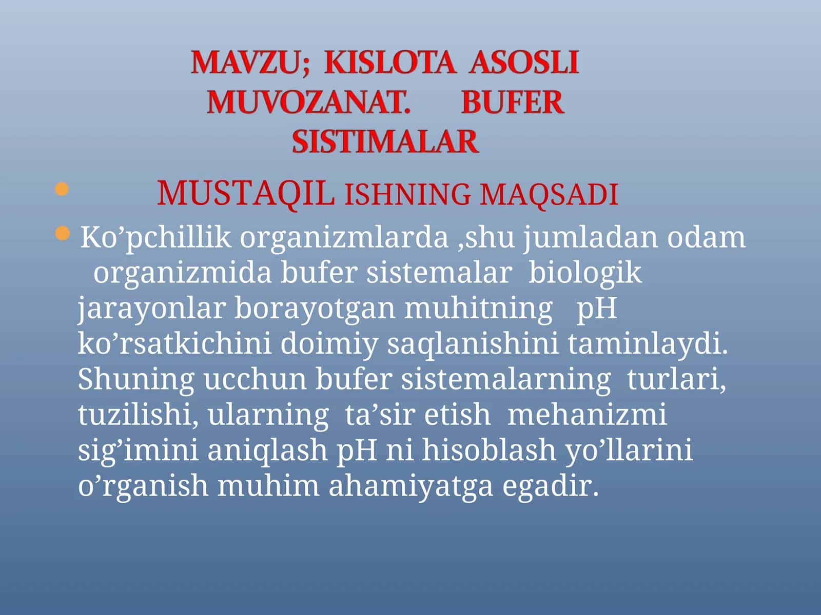 Bufer sistemalar
