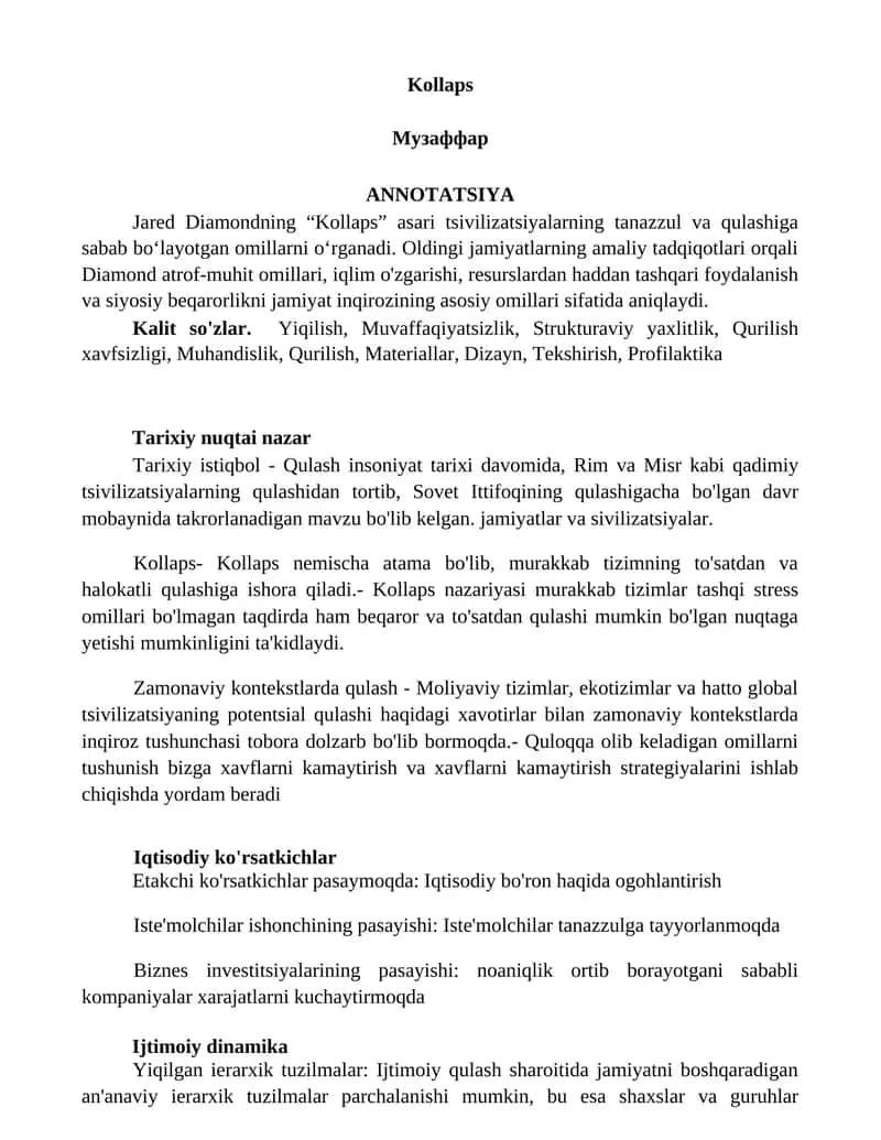 Kollaps