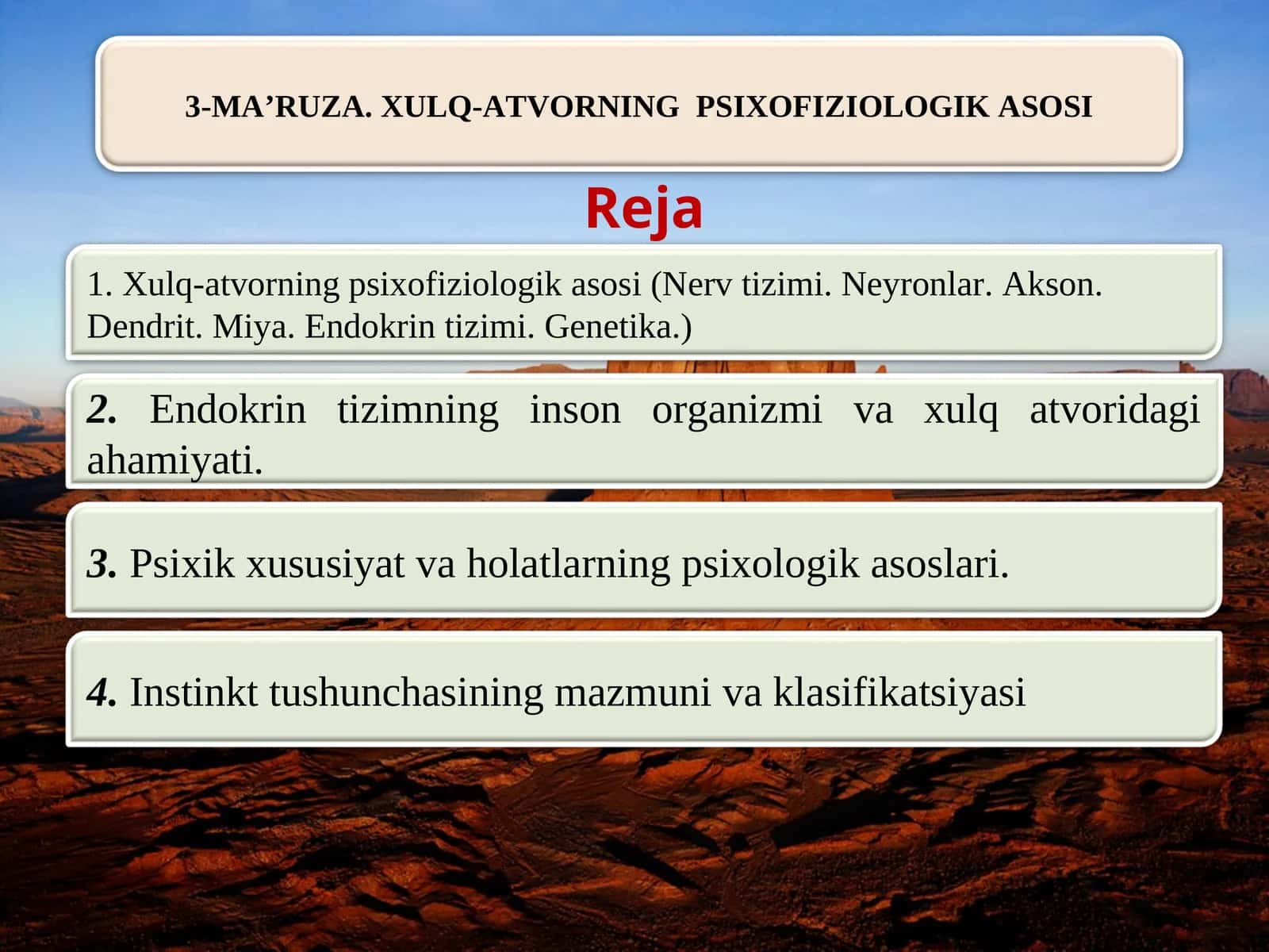 Xulq-atvornin Psixofiziologik Asosi