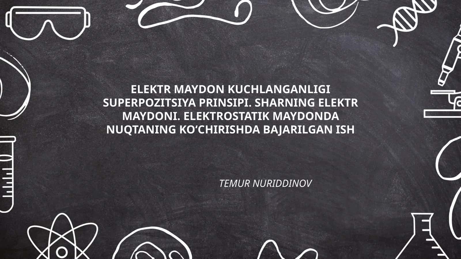Elektr maydon kuchlanganligi