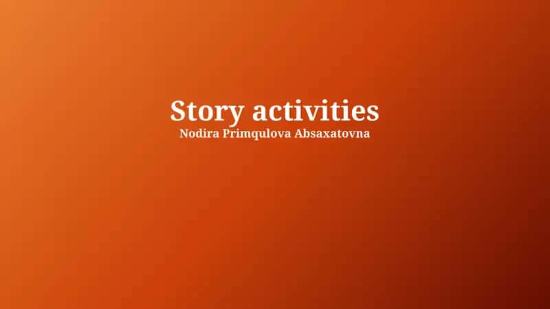Story activities