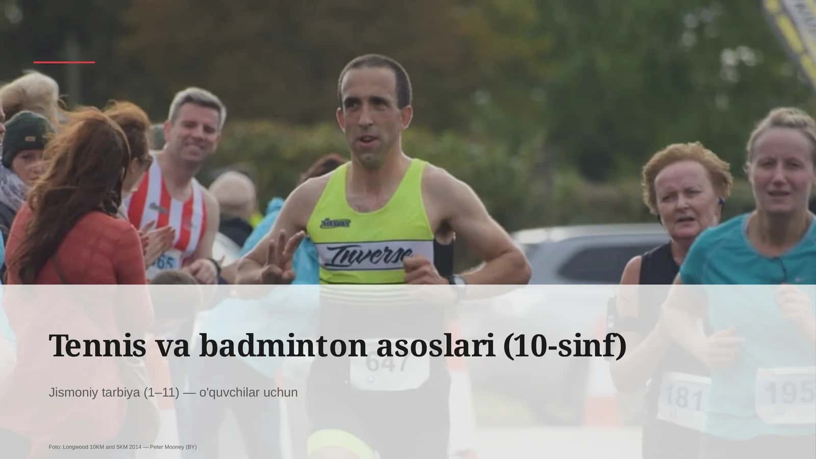 Tennis va badminton asoslari (10-sinf)
