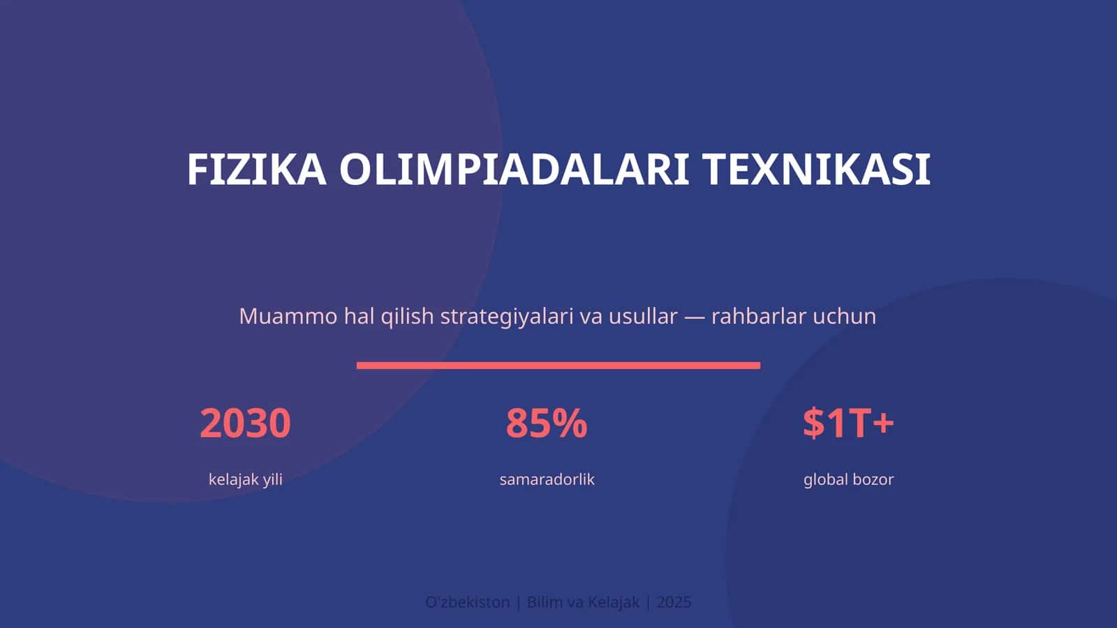 FIZIKA OLIMPIADALARI TEXNIKASI