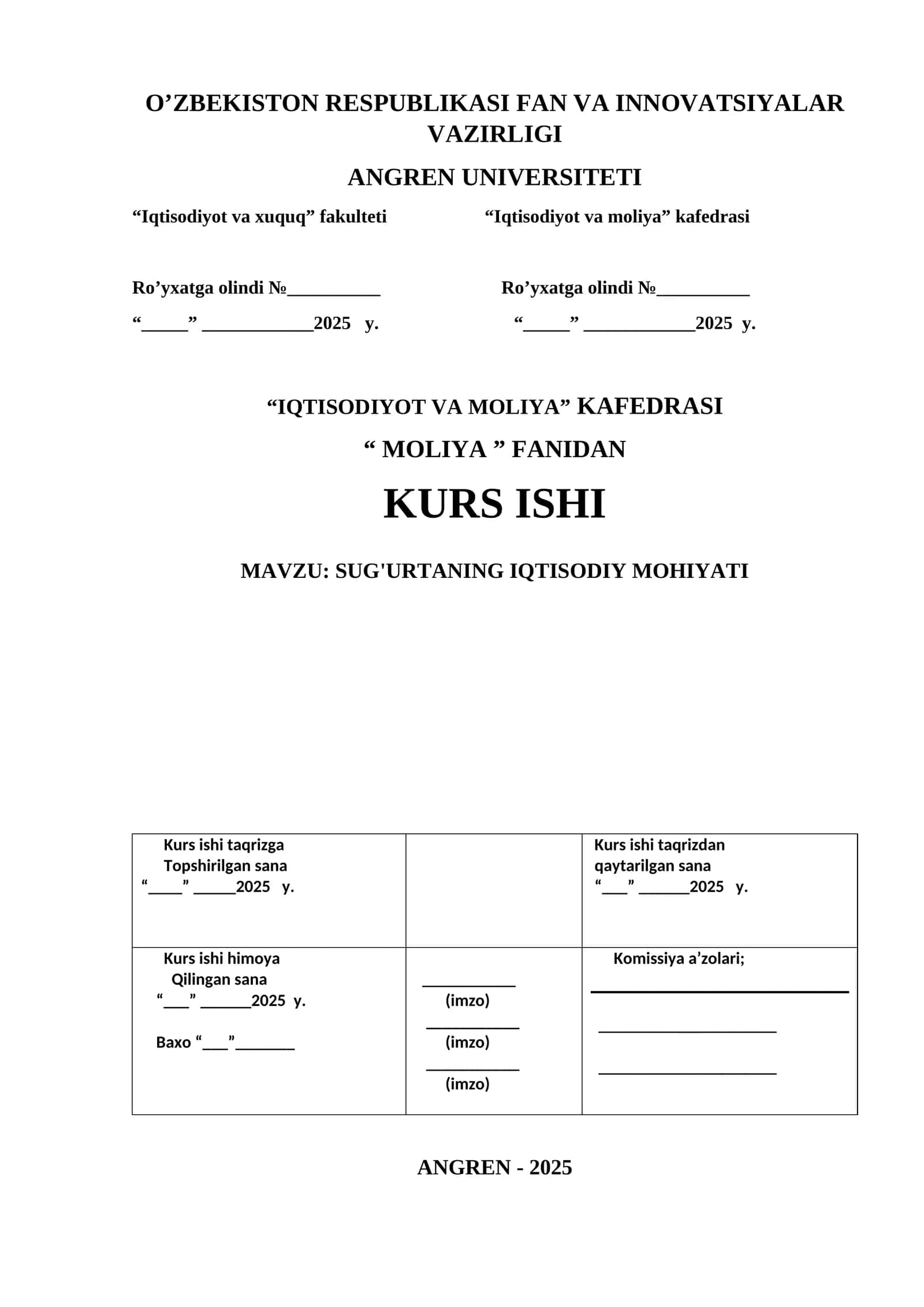IQTISODIY MOHIYATI