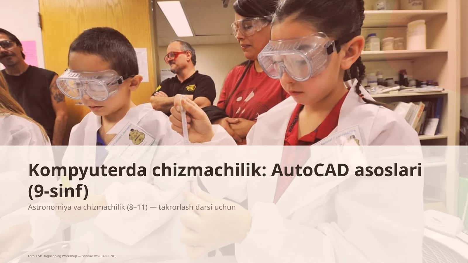 Kompyuterda chizmachilik: AutoCAD asoslari (9-sinf)