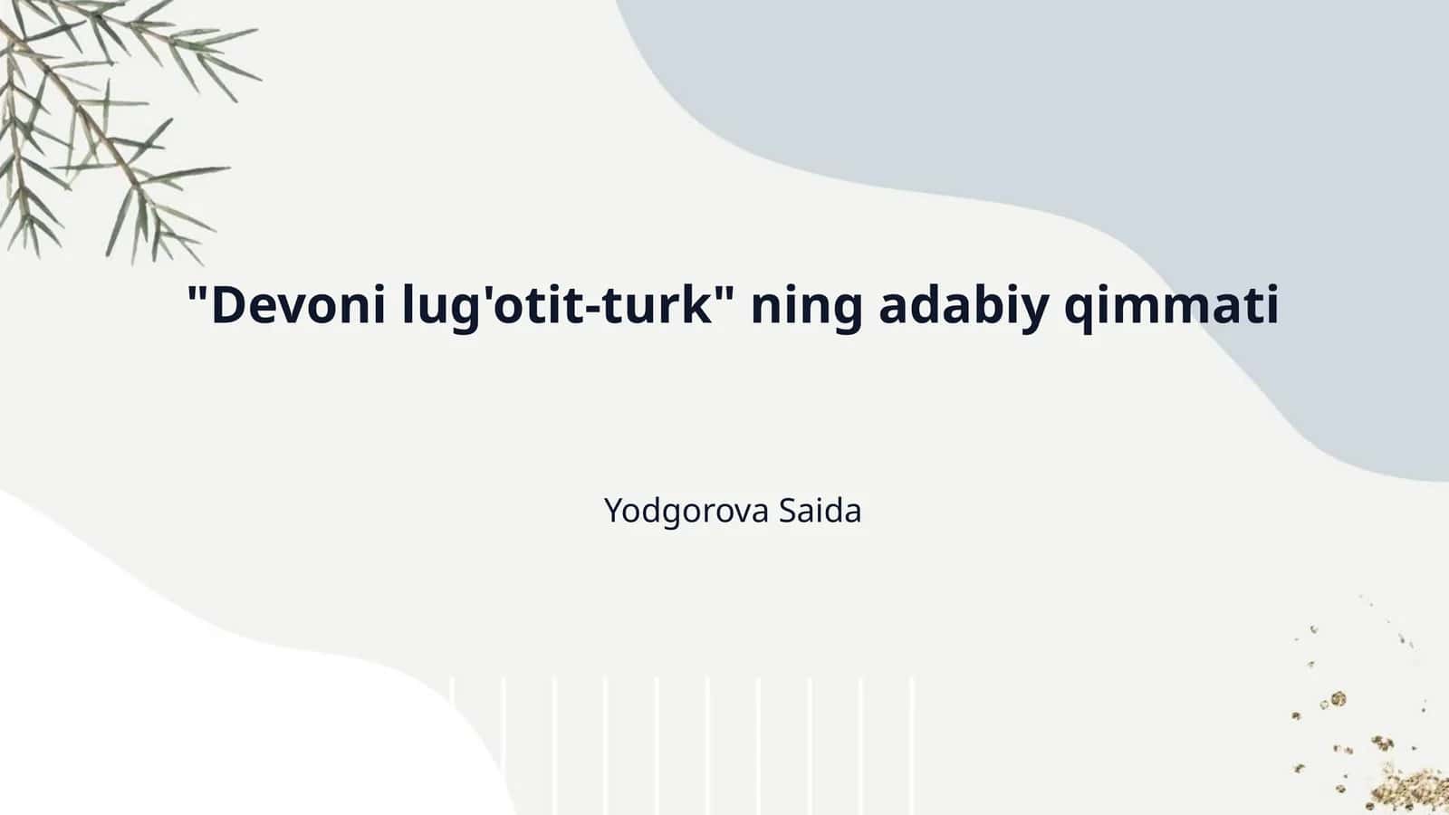Devoni lug'otit-turk