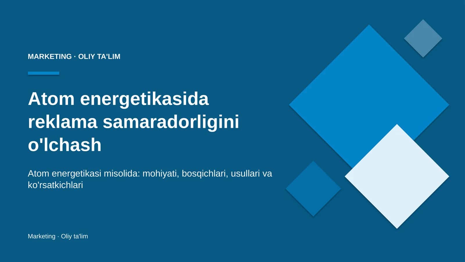 atom energetikasida reklama samaradorligini o'lchash 6662