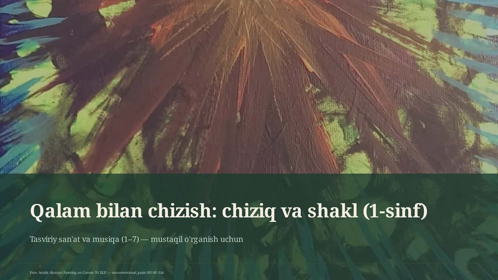 Foto: Acrylic Abstract Painting on Canvas 'S5 XLII'