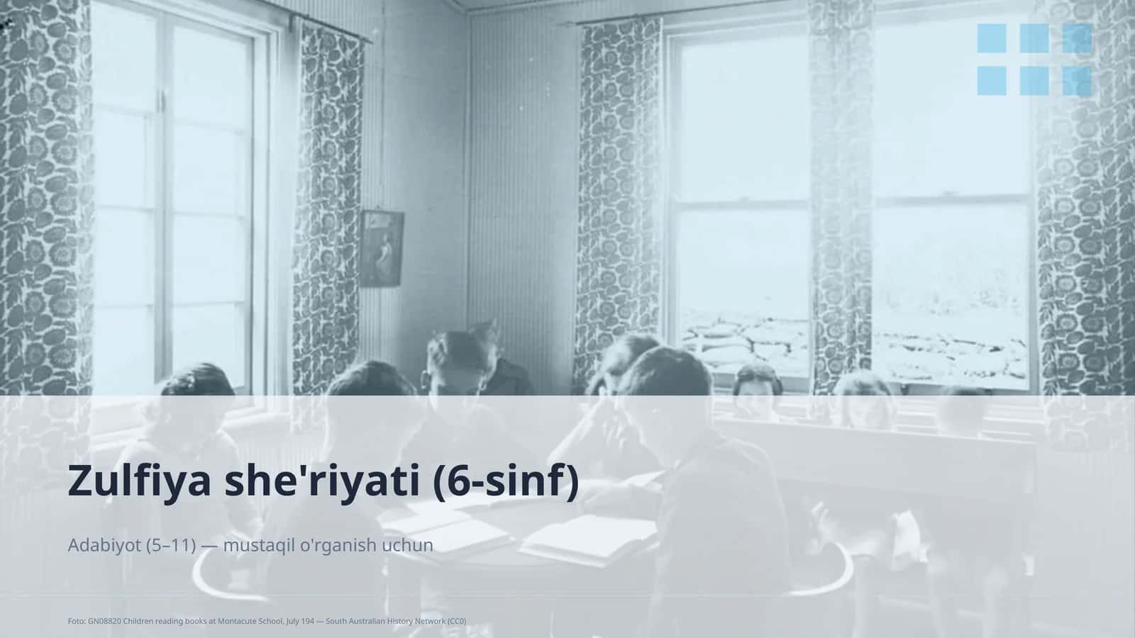 Zulfiya she'riyati (6-sinf)