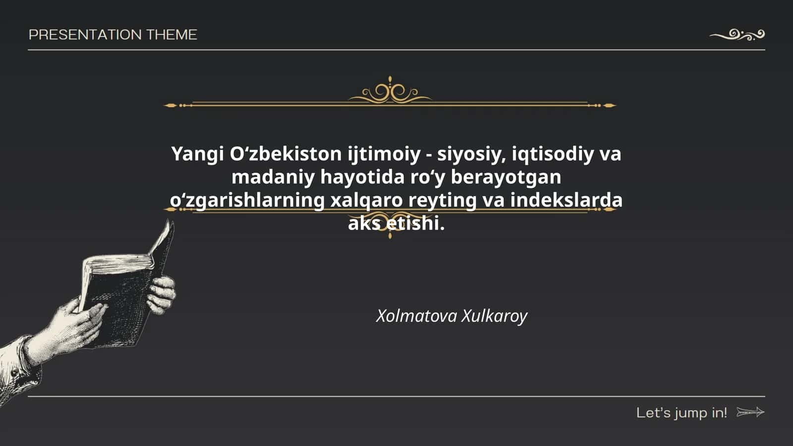 Yangi Oʻzbekiston ijtimoiy - siyosiy, iqtisodiy va madaniy hayotida roʻy berayotgan oʻzgarishlarning xalqaro reyting va indekslarda aks etishi