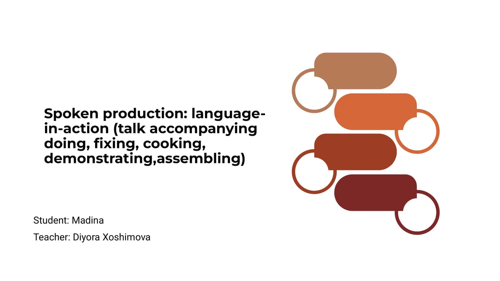 Introduction to Spoken Production in Action