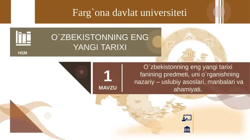 O`zbekistonning Eng Yangi Tarixi