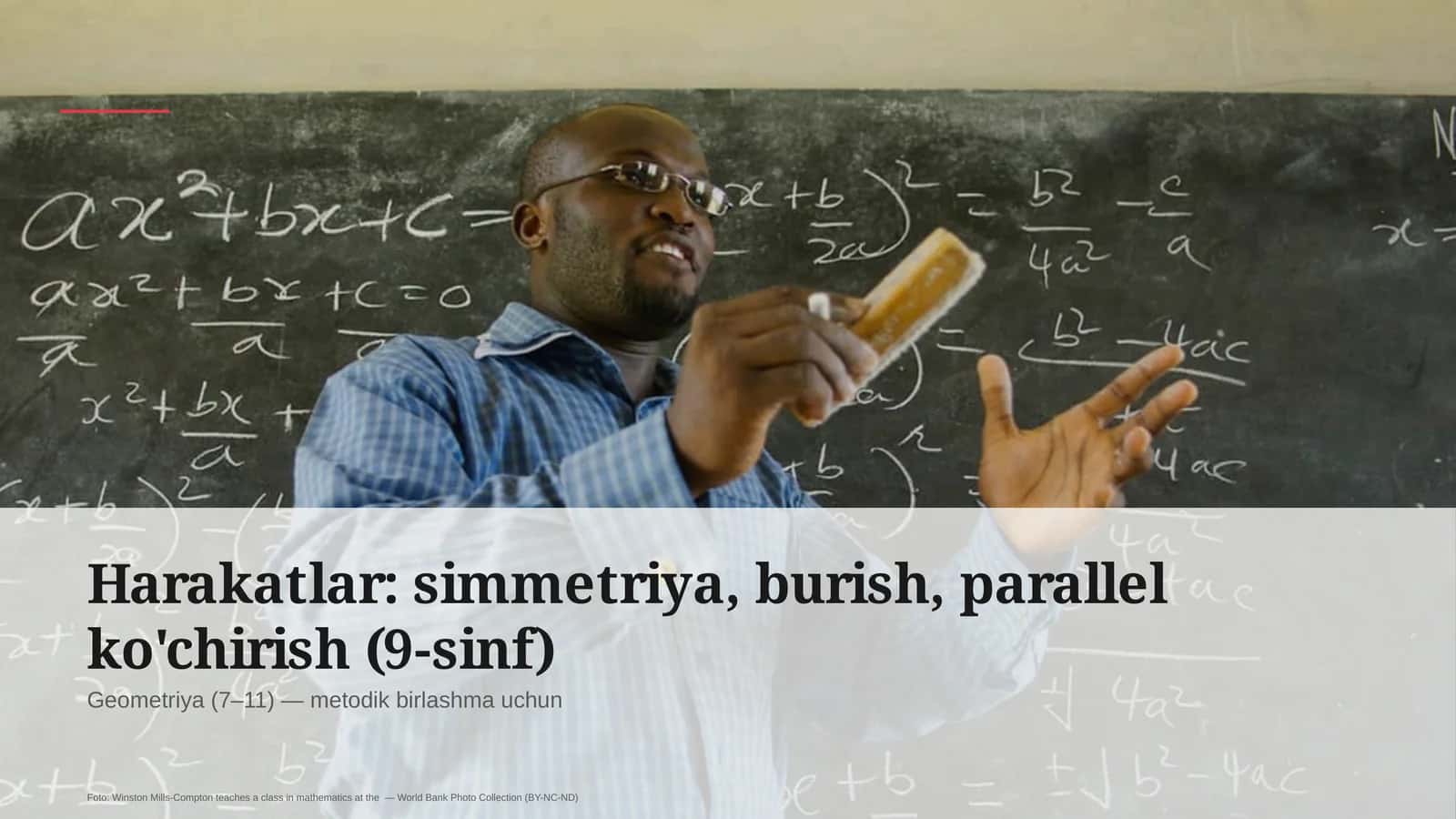 Geometriya (7–11) — metodik birlashma uchun