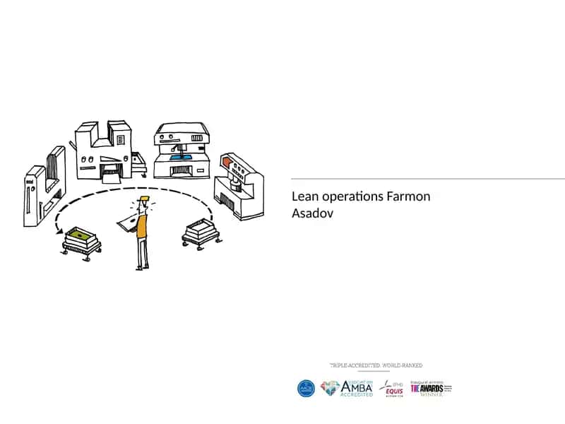 Lean operations Farmon Asadov