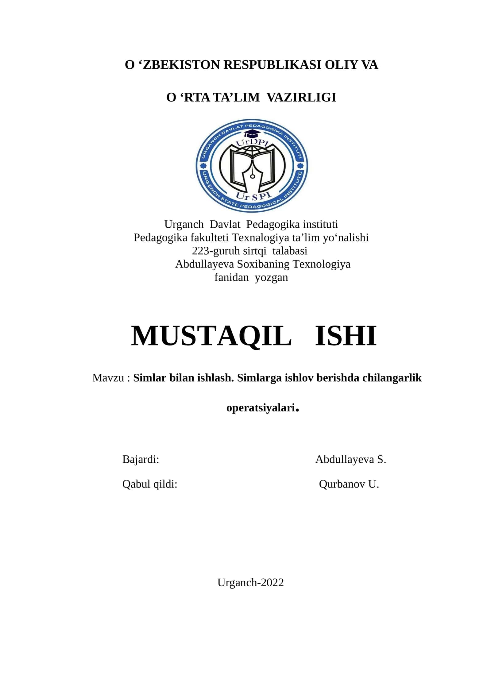 Chilangarlik operatsiyalari