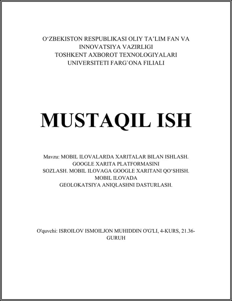 Google Xaritalar platformasi