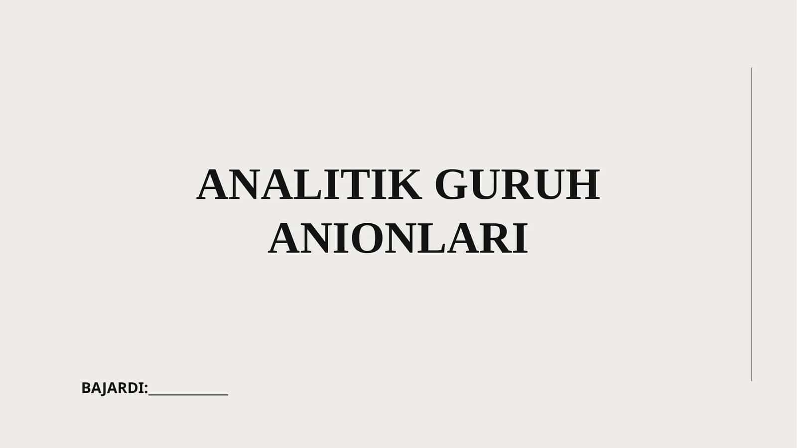 ANIONLAR