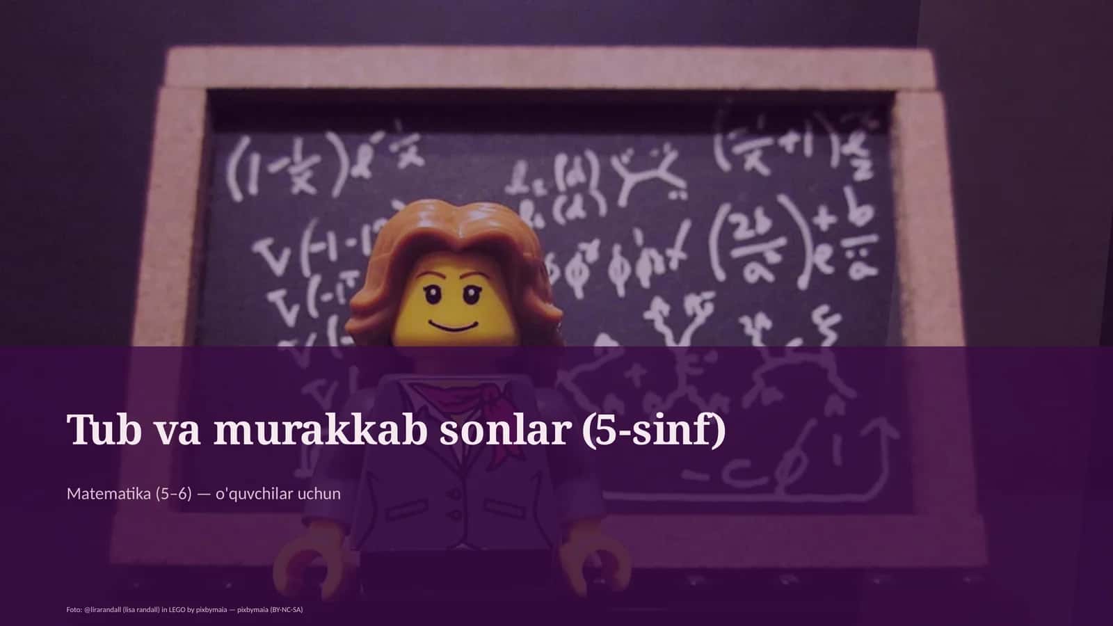 Tub va murakkab sonlar (5-sinf)