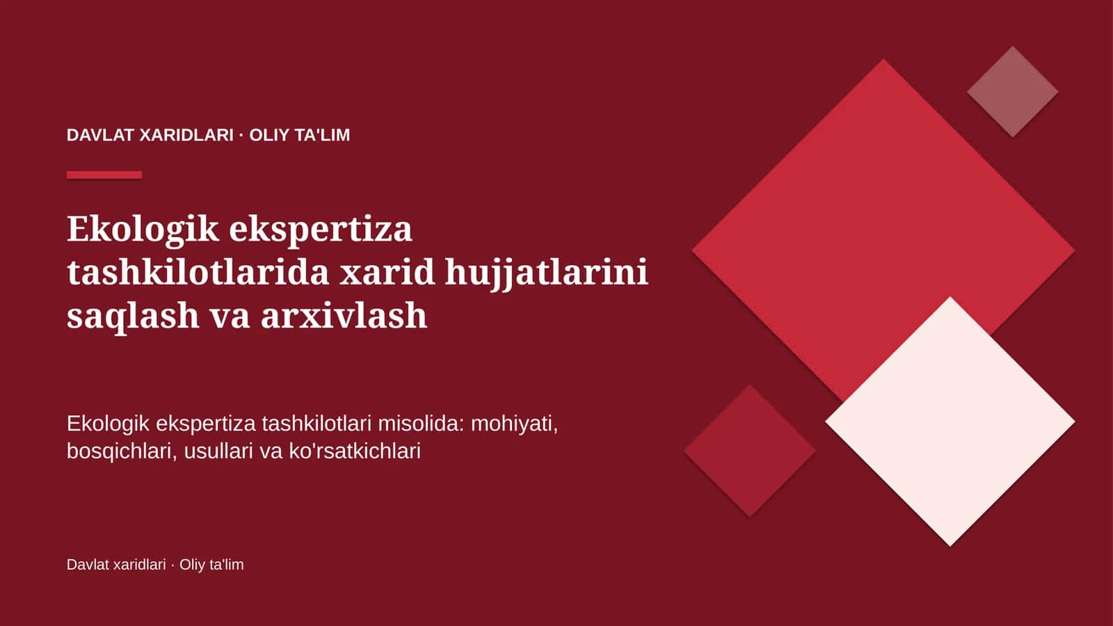 ekologik ekspertiza tashkilotlarida xarid hujjatlarini saqlash va arxivlash 3618