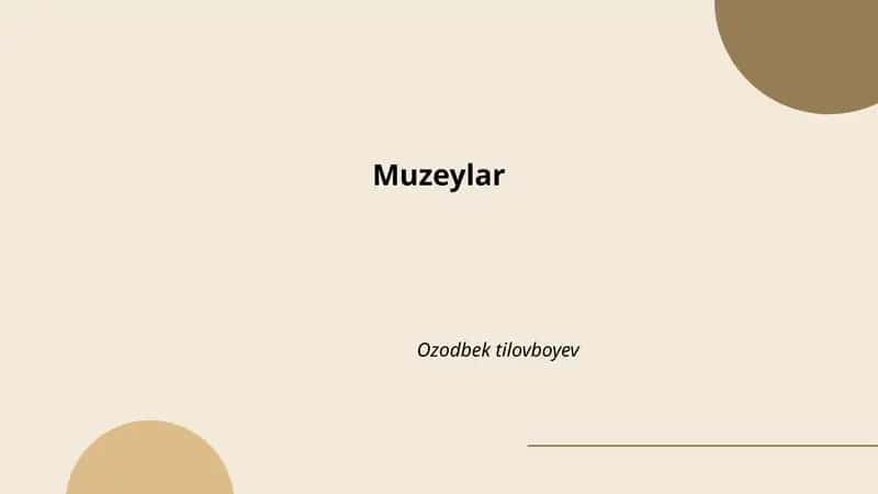 Muzeylar