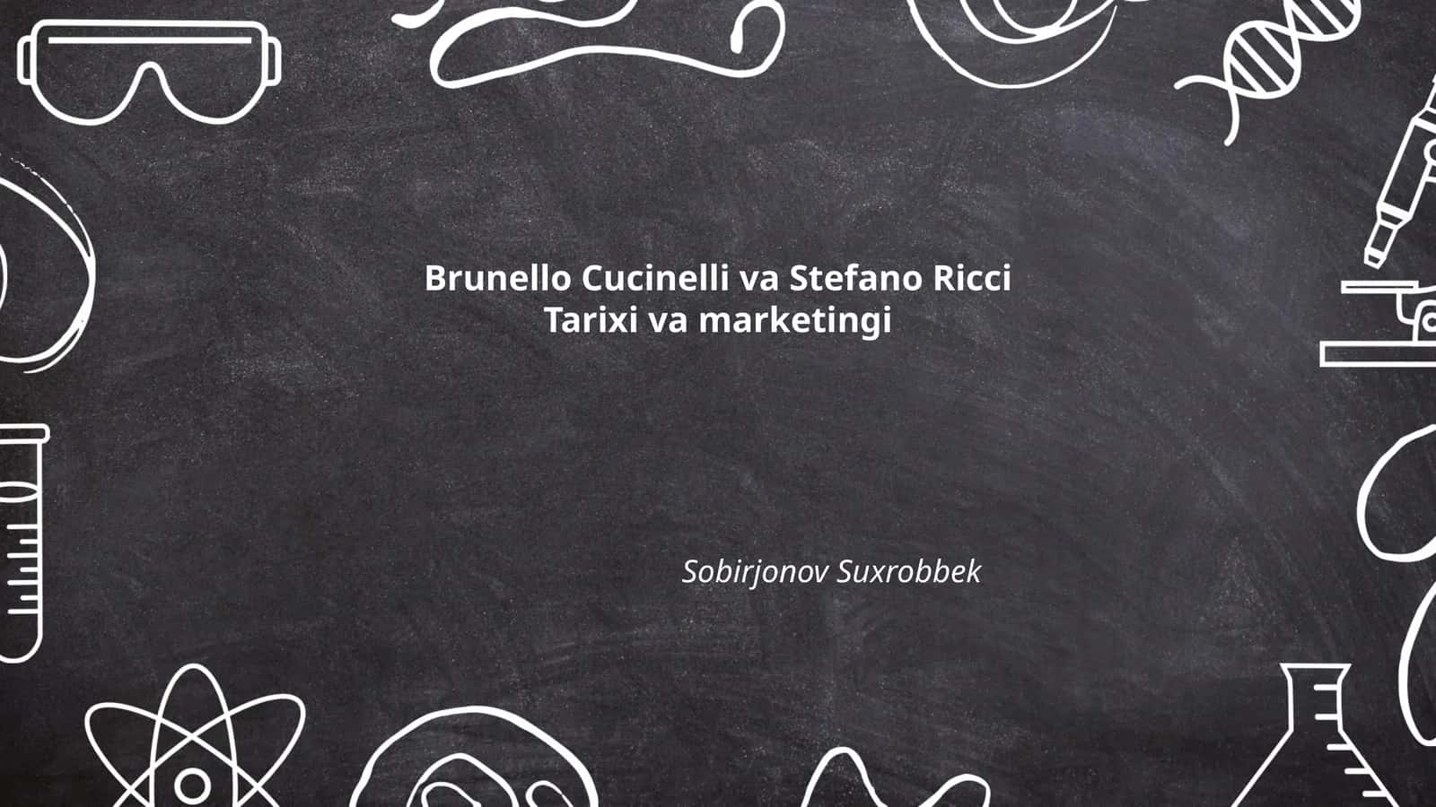 Brunello Cucinelli va Stefano Ricci