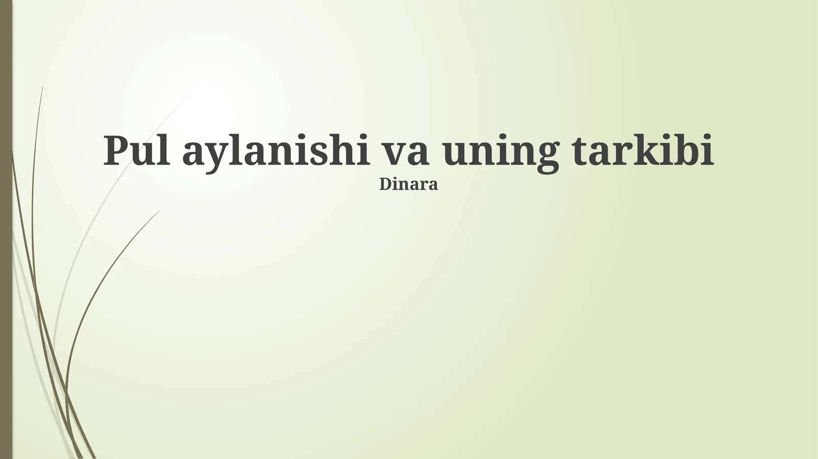 O'pka qon aylanishining umumiy tavsifi