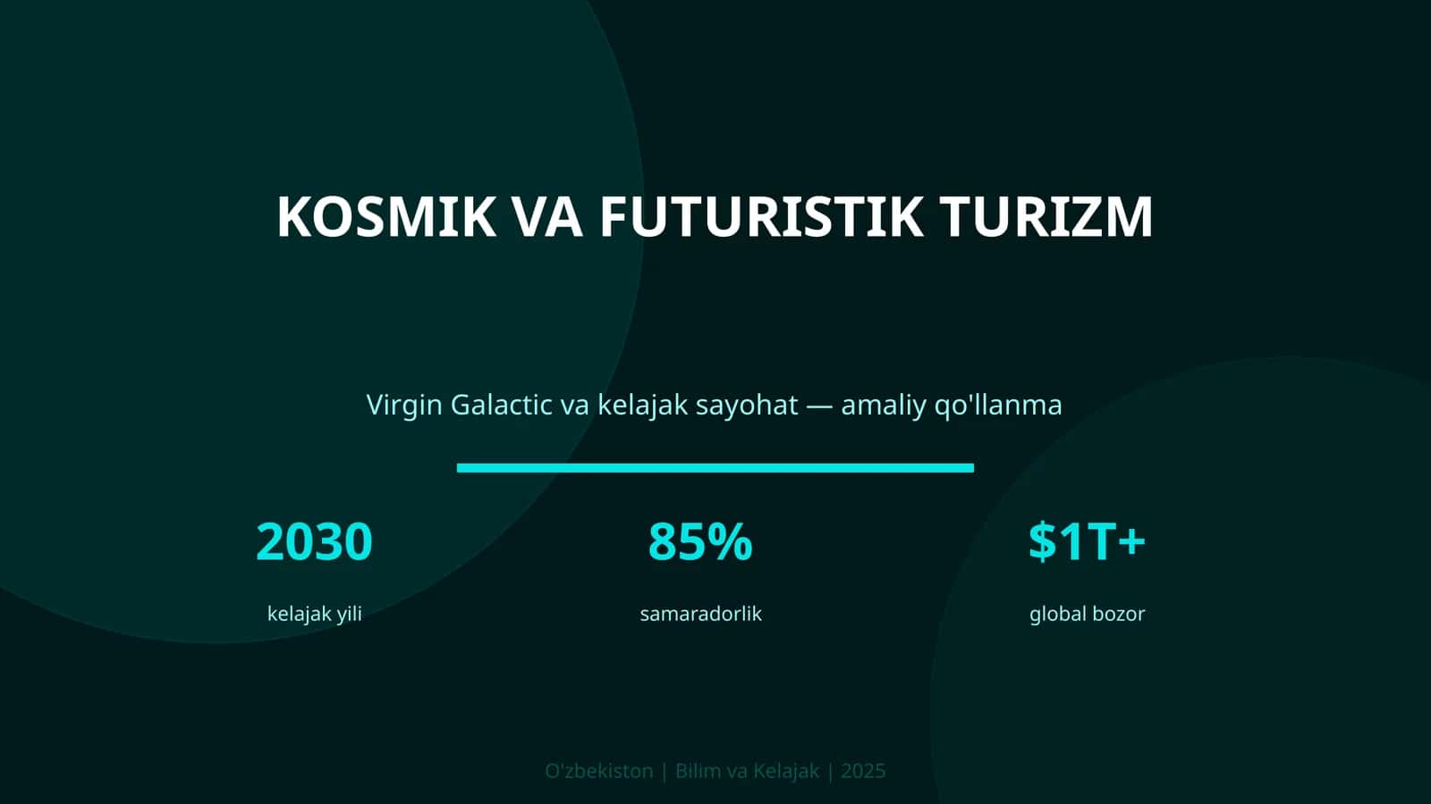 Virgin Galactic va kelajak sayohat — amaliy qo'llanma