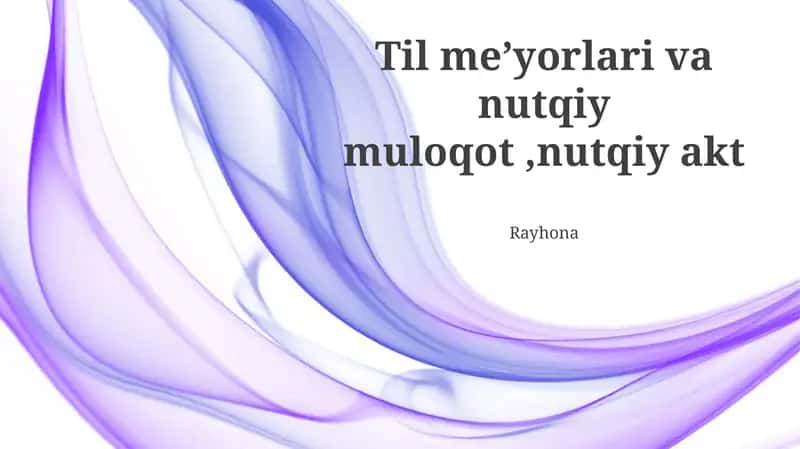 Nutq me'yorları va ularning muloqotga ta'siri
