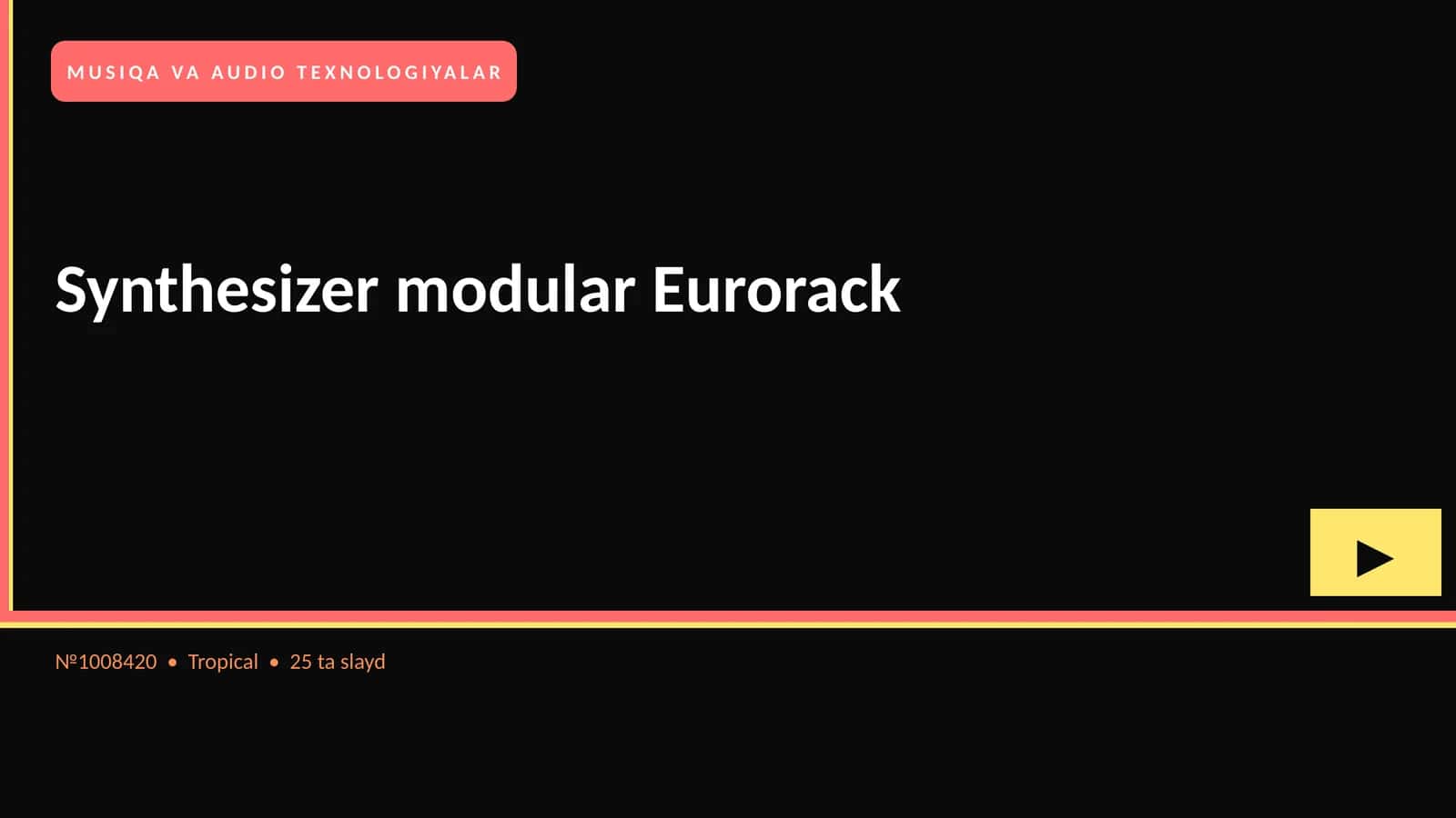 Synthesizer modular Eurorack