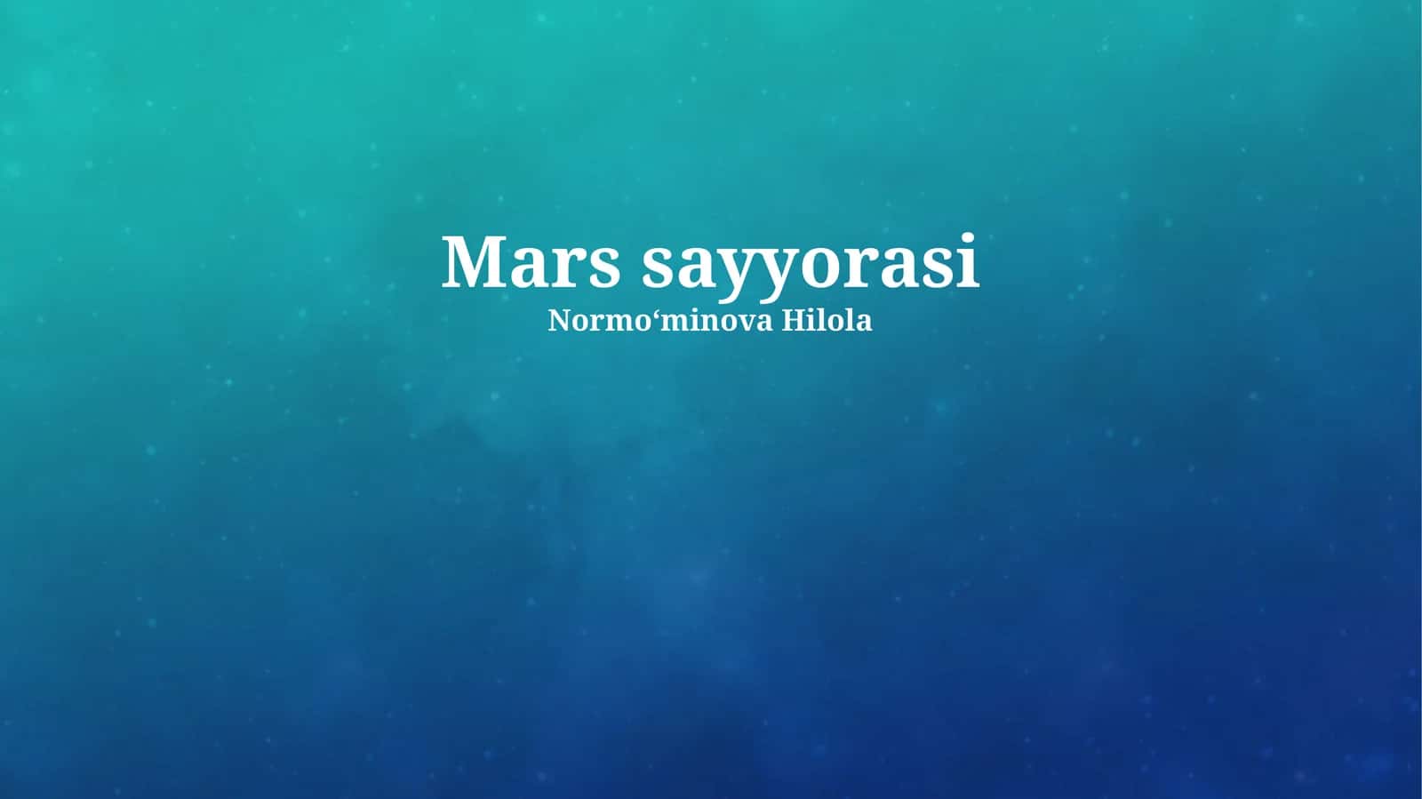 Mars sayyorasi