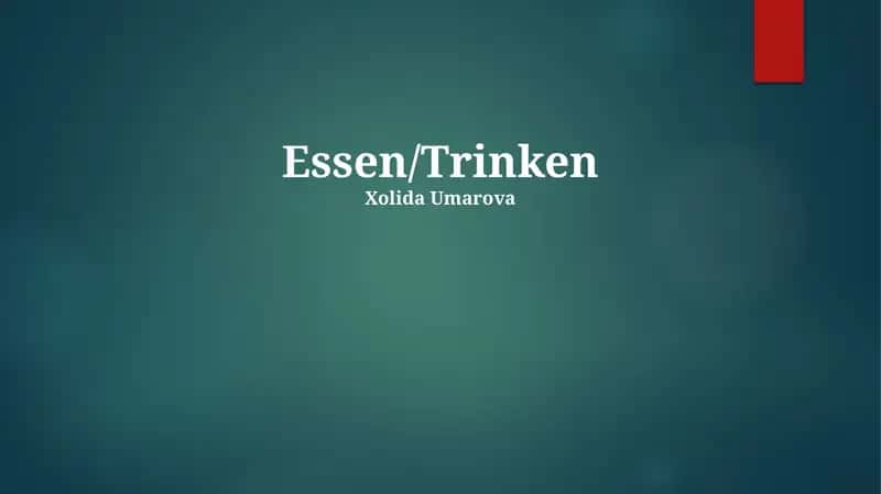 Essen/Trinken